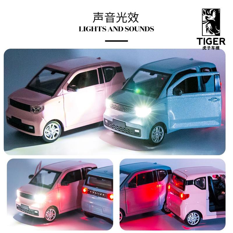 Mô Hình Xe Ô Tô Mini, Wuling Confero, Mô Hình Xe Macaroon, Đồ Trang Trí Mô Phỏng Hợp Kim Mở, Ô Tô Đồ Chơi Trẻ Em Toy car  toys  kid 5