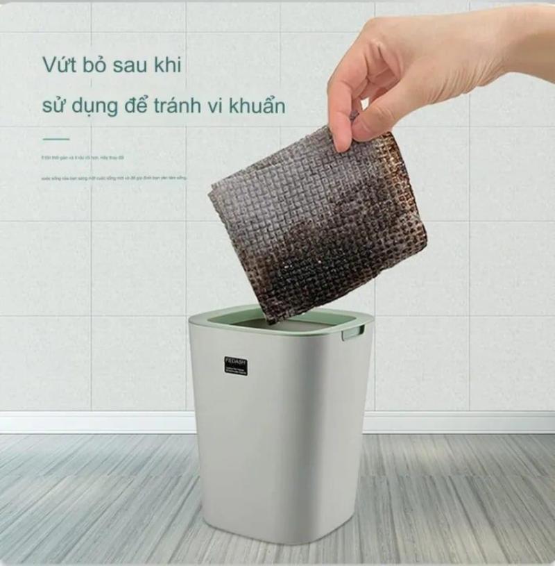 Product Introduction of Cuộn Khăn Giấy Lau Bếp Đa Năng Than Tre 25 Tờ Tái Sử Dụng Nhiều Lần Thấm Hút Tốt 11