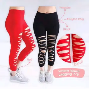 LEGGING ZUMBA 7/8 CELANA PENDEK SENAM/LEGGING OLAHRAGA SOBEK/LEGGING OLAHRAGA FITNESS GYM/LARi ZUMBA