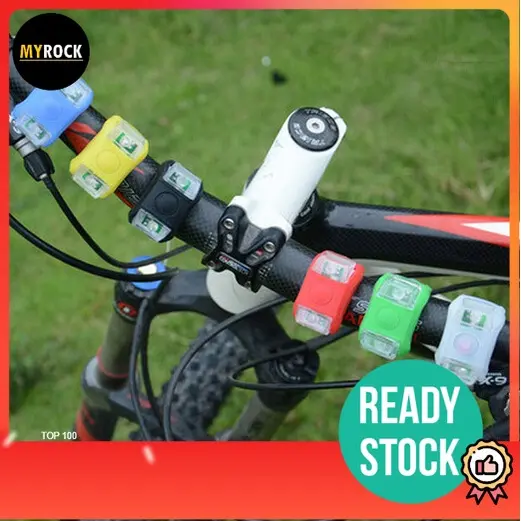 3 Modes Waterproof Bicycle Safety LED Light Clip On Frog MTB Bike Rear Front Wheel Lampu Lajak Basikal