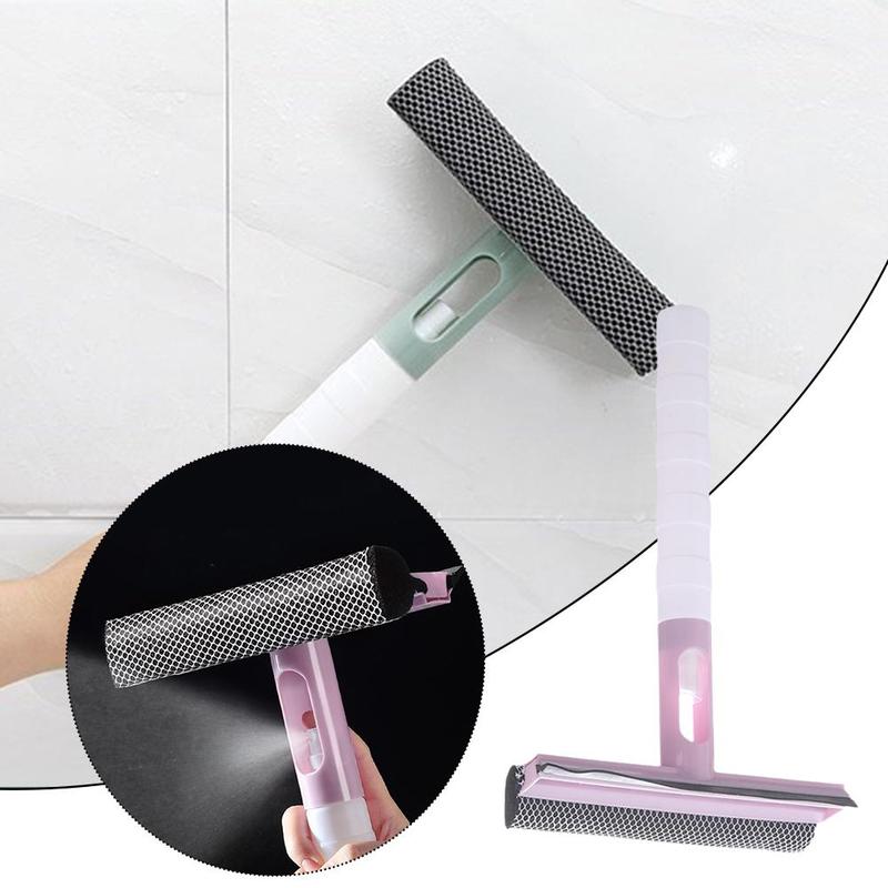 Product Introduction of Bàn Chải Làm Sạch Cửa Sổ, Gạt Nước Kính 3 Trong 1, Cho Phòng Tắm, Gương Và Cửa Sổ, Có Bình Xịt, Hai Mặt, R6Z7 50