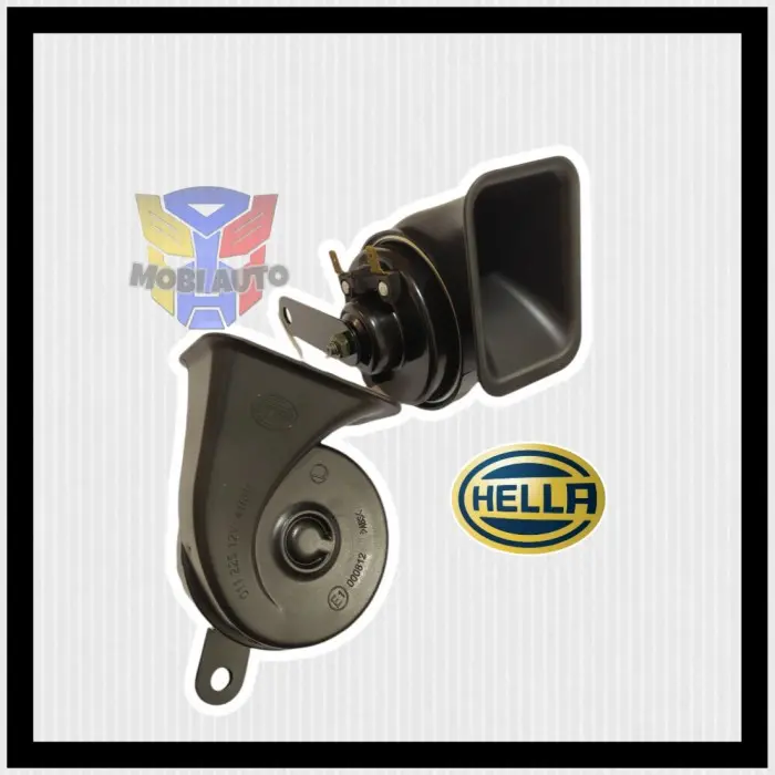 KLAKSON KEONG HELLA MIDNIGHT BLACK 12 VOLT ASLI ORIGINAL 4
