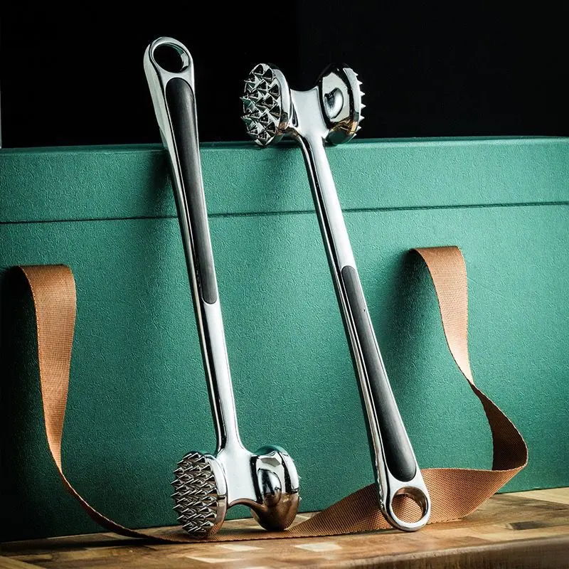Double-Sided Steak Meat Tenderiser Beef Hammer Household Meat Tenderiser Tendon Breaking Hammer Racket Pork Chop Tenderizer Special Tool Kitchen Utensils