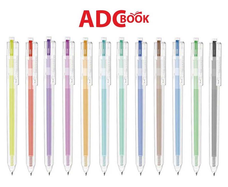  Bút Gel Bấm Deli 0.5mm EG118  Nhiều màu  
