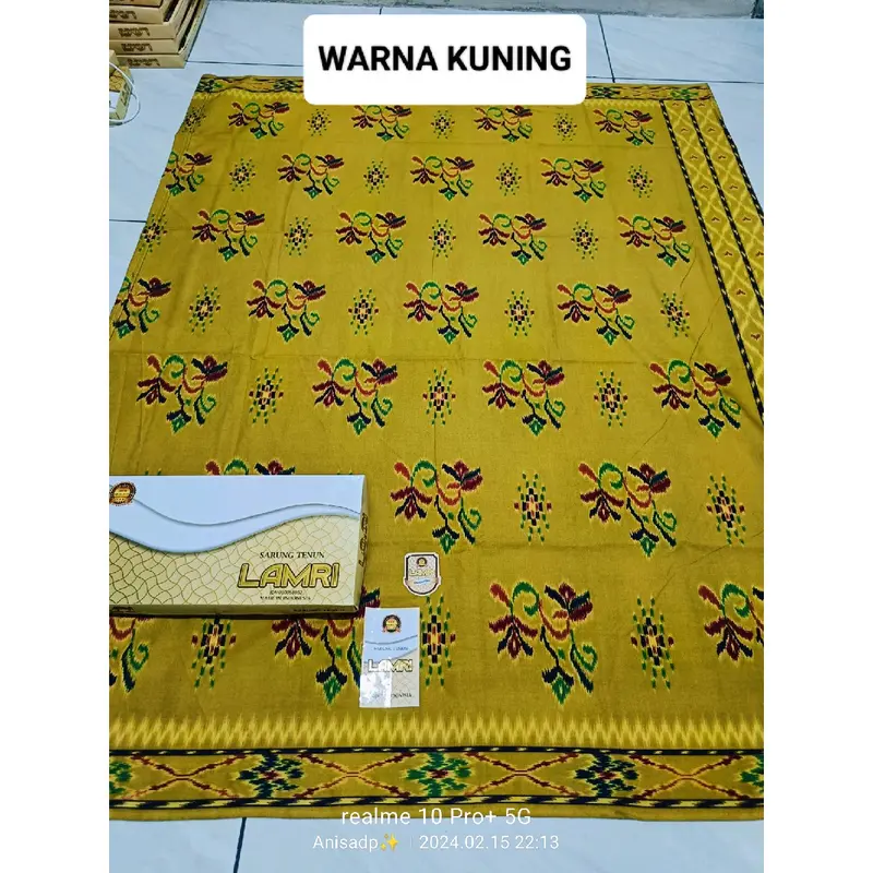BELI 1 GRATIS 1 LAMRI warna KUNING MOTIF MST KEMBANG Katun 0