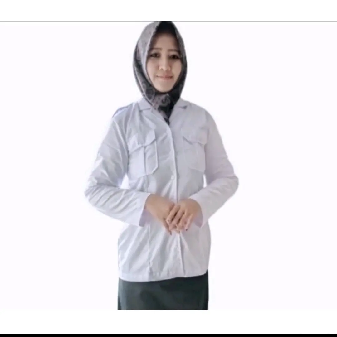 Kemeja Putih wanita/seragam dinas putih wanita/baju Pdh putih/Baju putih pns/ASN,Guru,kemeja kerja wanita