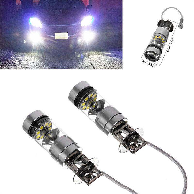 Đèn sương mù LED, FANMAODZ, 100W H3, Bóng đèn lái xe, 12 / 24V, Đèn pha, Phụ kiện ô tô, Thích hợp cho đèn sương mù 3