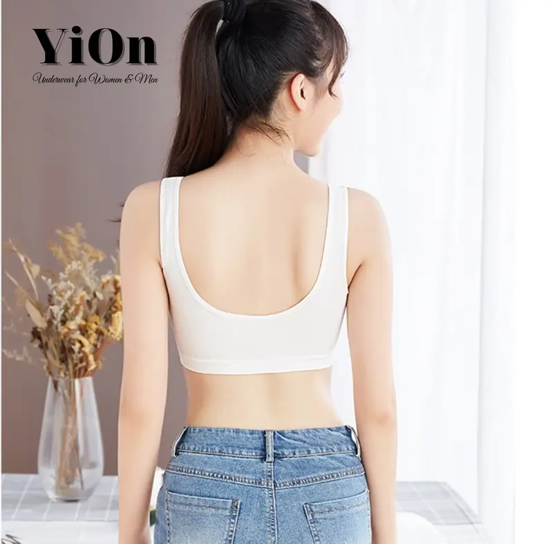 [Có bigsize 40-80kg] Áo bra Nữ học sinh trắng cấp 2, cấp 3 Chất cotton mềm mịn 8