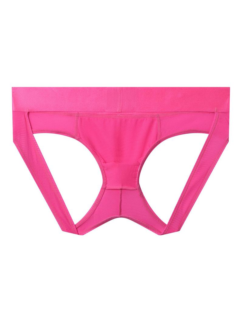 Product Introduction of LGBTQ+ Men's Casual Cut Out Drop Waist Boxer Brief, 1 Piece Breathable Cozy Mesh Underwear for Daily Wear, Men's Underwear for All Seasons, Comfortable Soft Basic Plain Menswear, Undergarments 7