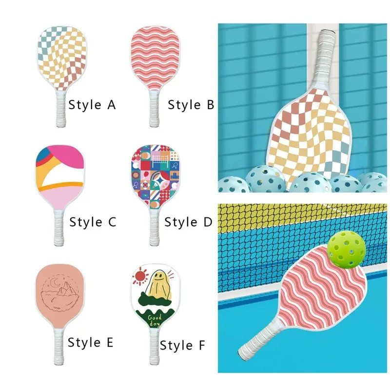 Vợt Pickleball, mái chèo bằng gỗ thoải mái, dành cho tất cả những người chơi Pickleball, Thích hợp để tập luyện, dành cho nam và nữ, Thích hợp cho người mới bắt đầu đến người chơi nâng cao 3
