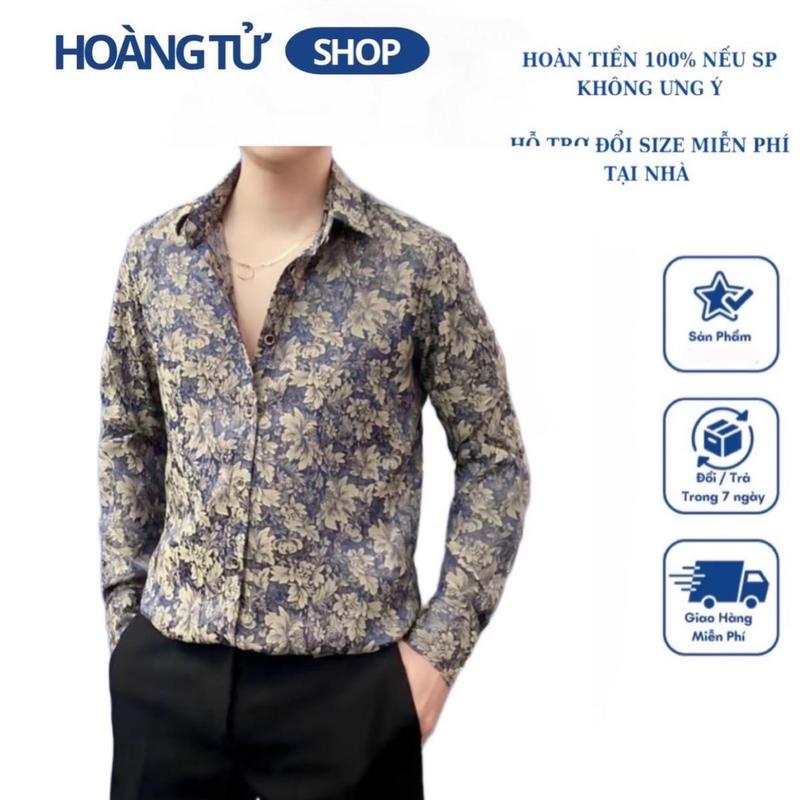 SƠMI GẤM COTTON  DỆT HOẠ TIẾT LÁ PHONG NAM NỮ Menswear Áo