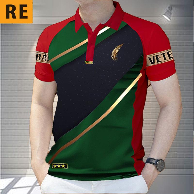 Áo Polo Nam, Sọc Trơn Màu, Khối Màu Tương Phản, Trang Trọng, Áo Sơ Mi Pro Lo Menswear Có Cổ 2