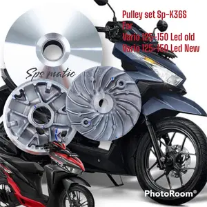 Rumah roller custom bubut VARIO 125 vario 150 old vario new K35 pulley racing pully drajat coak jalur roller kerok jalur SATU PASANG Motorcycle