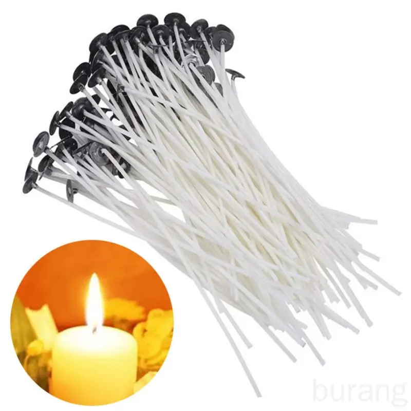 10 Bấc nến 15,5cm chuốt sáp sẵn dùng làm nến nhiều kích thước 100% cotton an toàn cho nguời sử dụng 4