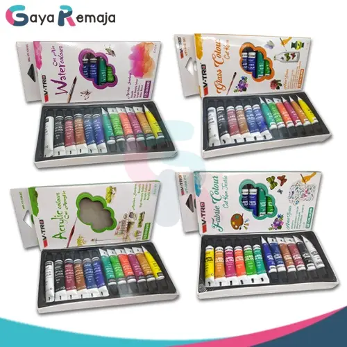 Cat V-TRO | Cat Lukis | Cat Air | Cat Akrilik | Cat Kain Textile | Cat Kaca | cat warna | cat melukis