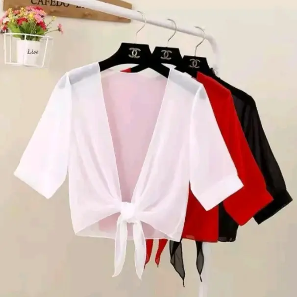 Outer wanita trendy blazer casual jaket ringan fashion vintage kimono polos elegan oversized pormal 2