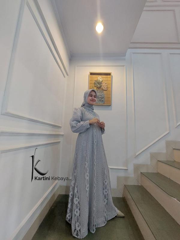 Gamis Organza Gamis Kondangan Gamis Modern Gamis Kekinian Gamis Terbaru Gamis Pesta 3