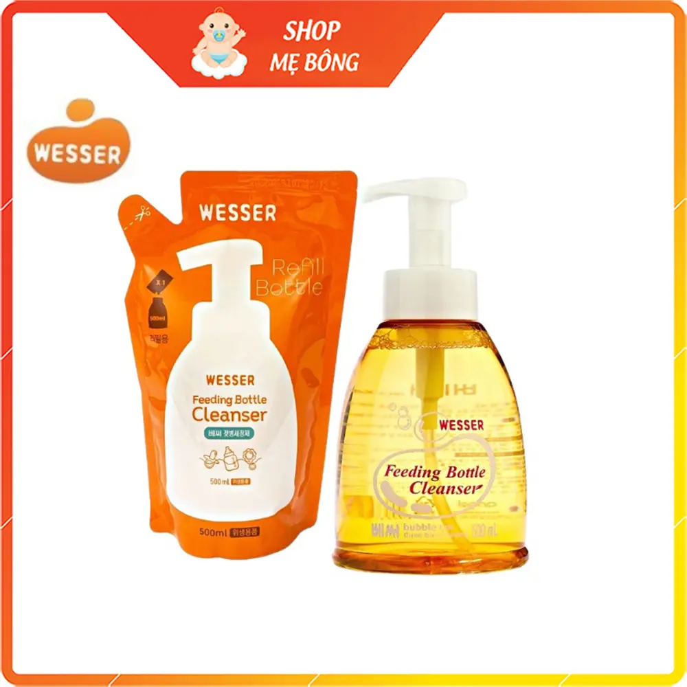 Nước rửa bình sữa Wesser 500ml