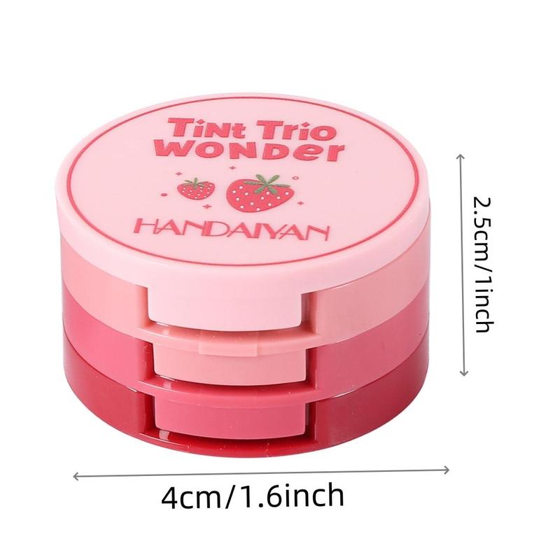 Product Introduction of 3 In 1 Blush Palette, 1 Box Long Lasting Blush Cream, Portable Travel Blush Palette, Daily Makeup Accessories For Women & Girls 1