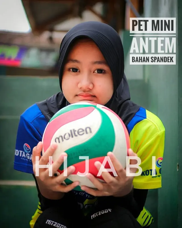 Hijab Instan Sport Pet Mini Antem Atau Pad Kecil Spandek Bergo Kerudung 0