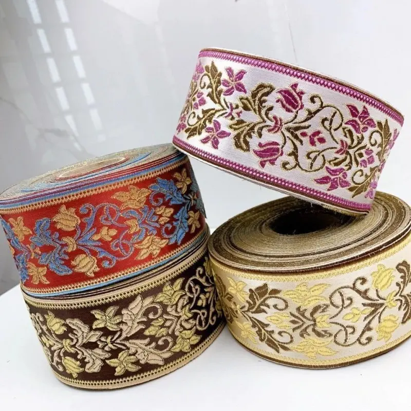 Phụ Kiện Ren, Viền Cổ Áo Và Vòng Bít, Phong Cách Cổ Điển Dân Tộc Ruy Băng Váy, Phụ Kiện Đồ Trang Trí Quần Áo Tự Làm, Dải Vải Phong Cách Miao 4