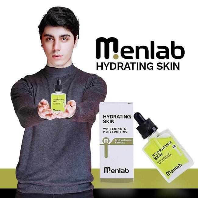 MENLAB SERUM WAJAH PRIA - SERUM MENLAB HYDRATING SKIN Paling Ampuh Original BPOM For Men HYDRATING SKIN SERUM Skin Care Pria Cerahkan Wajah Whitening Glowing perawatan jerawat & flek Hitam 1