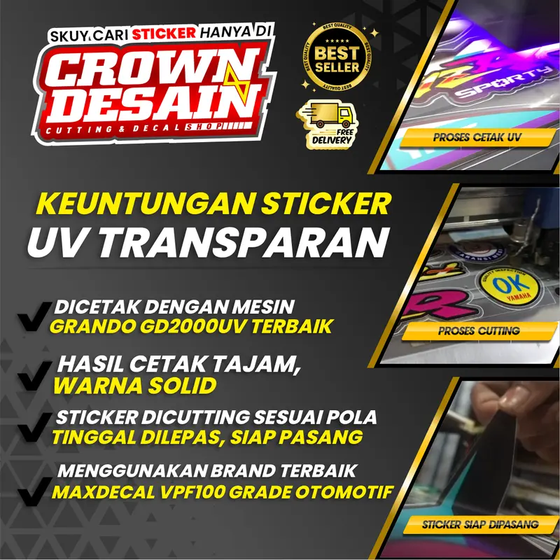 STIKER STRIPING LIS RAINBOW BEAT KARBU - Decal Striping Transparan UV Body Beat Karbu Motif Racing Elegant - SBK-UV 2
