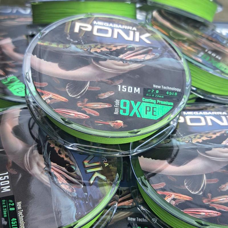 Dây câu cá, dây PE Megabarra PONK chuyên câu lure 9X 150m Bắt Cá Đi Câu Fishing Fish