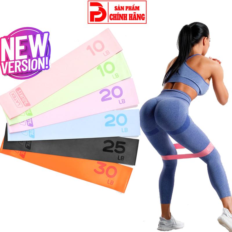 Dây Kháng Lực Miniband Aoikes Version 2023 Cao Cấp Hỗ Trợ Tập Gym Độ Mông Đùi Đá Bóng Chất Liệu Cao Su Tập Chân