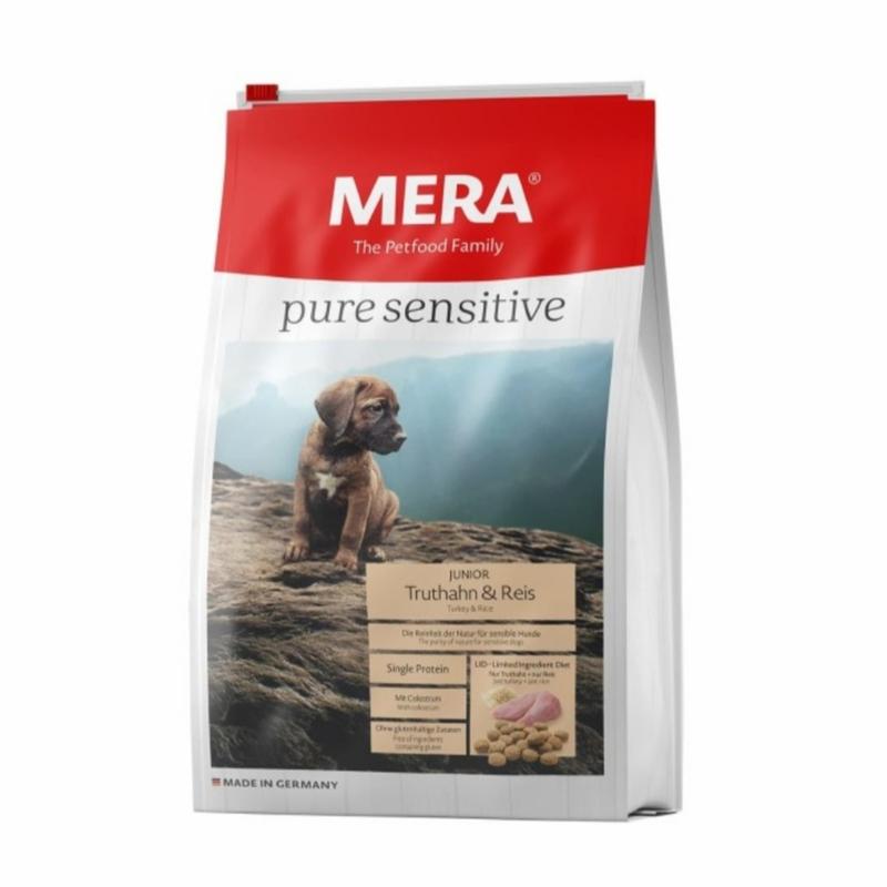 Mera Pure Sensitive Junior Turkey & Rice 12.5 kg Dog Food Mera - Shop ...