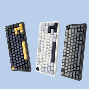AULA F75 ワイヤレス メカニカル キーボード、USB充電 RGBバックライト付き、ゲーミング、オフィス、マルチメディア用ローラーキー