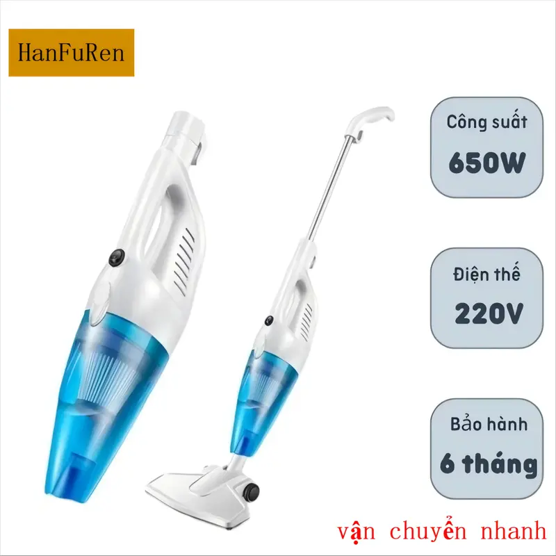 Máy hút bụi cầm tay mới HANFUREN - Thiết bị đa năng 2 trong 1 với khả năng hút và lọc bụi mịn mạnh mẽ - Công suất lớn - (Bảo hành 12 tháng) Làm sạch máy hút bụi cầm tay mayhut  buicamtaydeerma 4