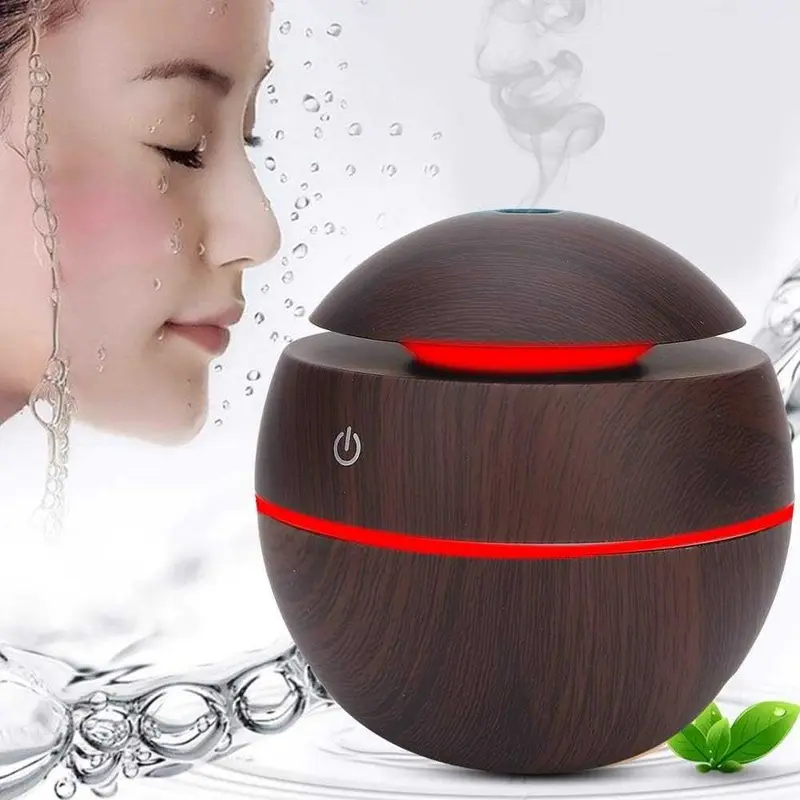 Taffware HUMI Air Humidifier Aromatherapy Oil Diffuser Wood 130ml - H41 Kabel 6