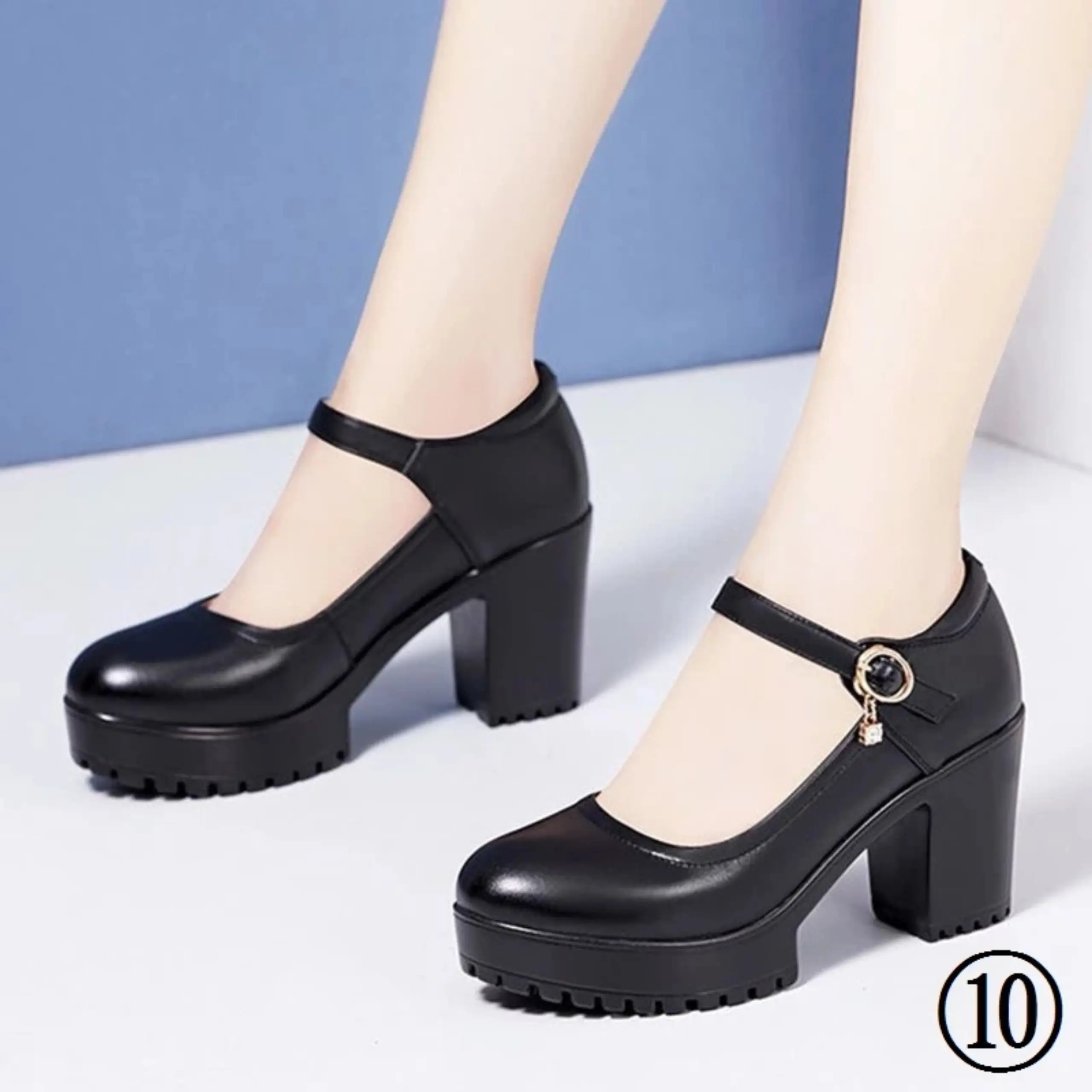 GIÀY DA CAO GÓT ĐẾ RĂNG CƯA 7CM  Nhung Shoes