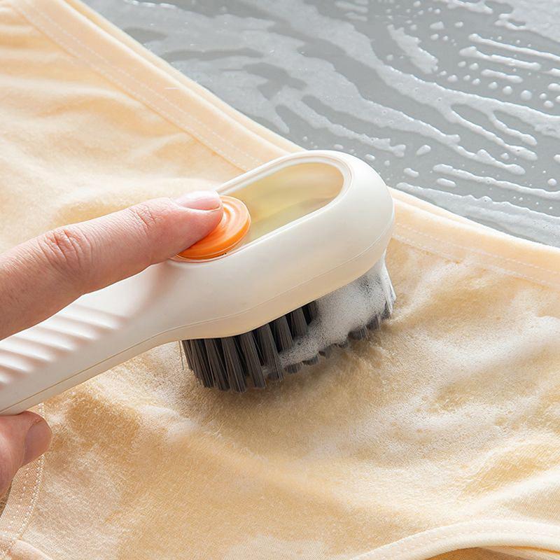 Bàn Chải Đánh Giày Thêm Chất Lỏng Xà Phòng Tự Động, Đa Chức Năng, Bàn Chải Quần Áo Lông Mềm, Bàn Chải Bảng Quần Áo, Bàn Chải Hộp Đựng Xà Phòng 4