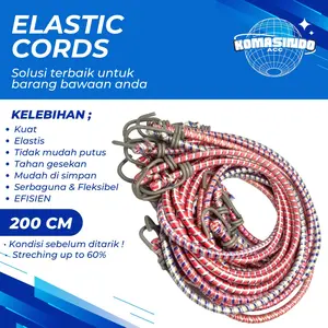 Tali bagasi motor 200cm elastis tali pengikat barang