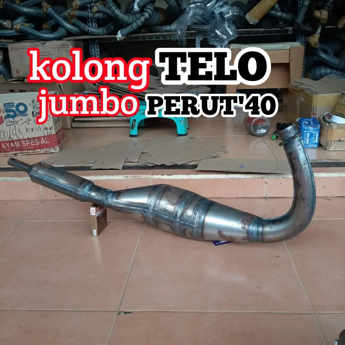 Kolong telo perut 40 knalpot racing rx king rx spesial