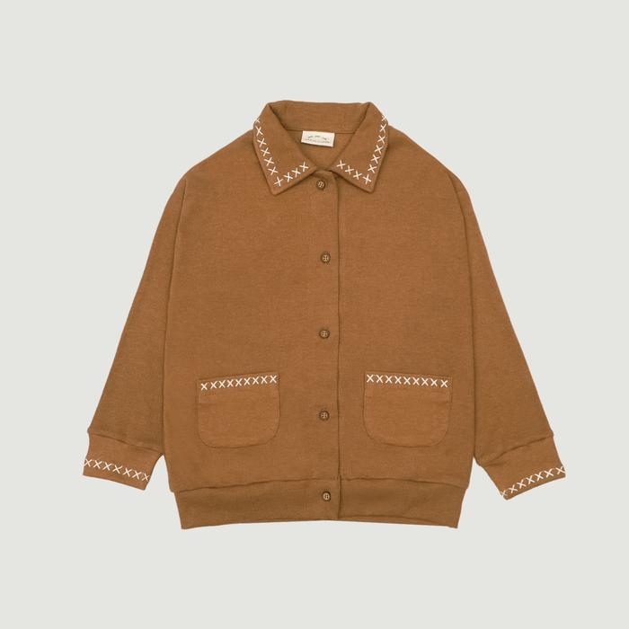 Gambar SABINE AND HEEM - GOTTA Cotton Rib Embroidery Cardigan - Light Brown - Cardigan Anak - S (1-2 YO) dari sabineandheemofficial Kota Tangerang Selatan 4 Tokopedia