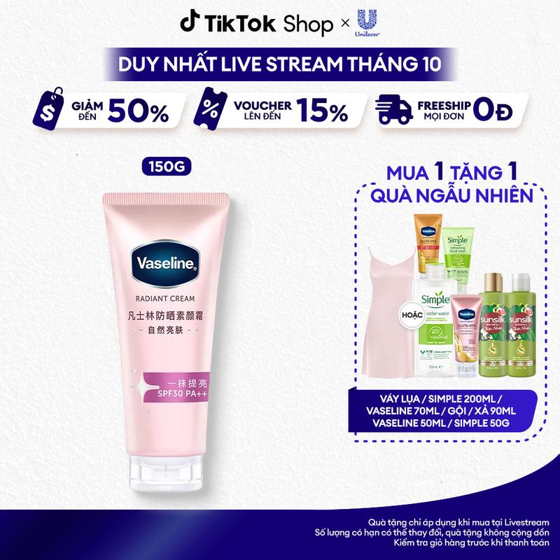 Kem dưỡng sáng da nâng tông tức thì Vaseline Radiant Cream SPF30 PA++ [1]