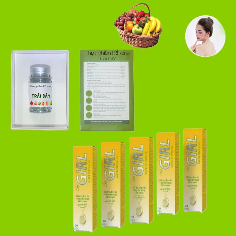 [ Combo Kết hợp ] Viên Uống Trái Cây TMTH bổ sung vitamin trái cây  + 5 tuýp sủi bản vàng PHIÊN BẢN MỚI  thực phẩm chăm sóc sắc đẹp 2