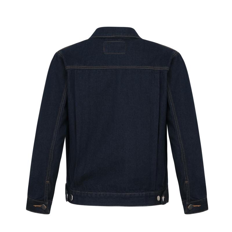 Áo Khoác Jean Nam, Năng Động, Thời Trang, Cá Tính, Dễ Phối Đồ, AKJ15 - GU CHẤT | Denim Menswear Jacket Có Cổ 2