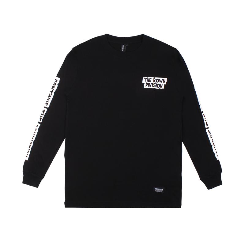 Product Introduction of Rown Division Kaos Longsleeve Modensty Black Pria 2