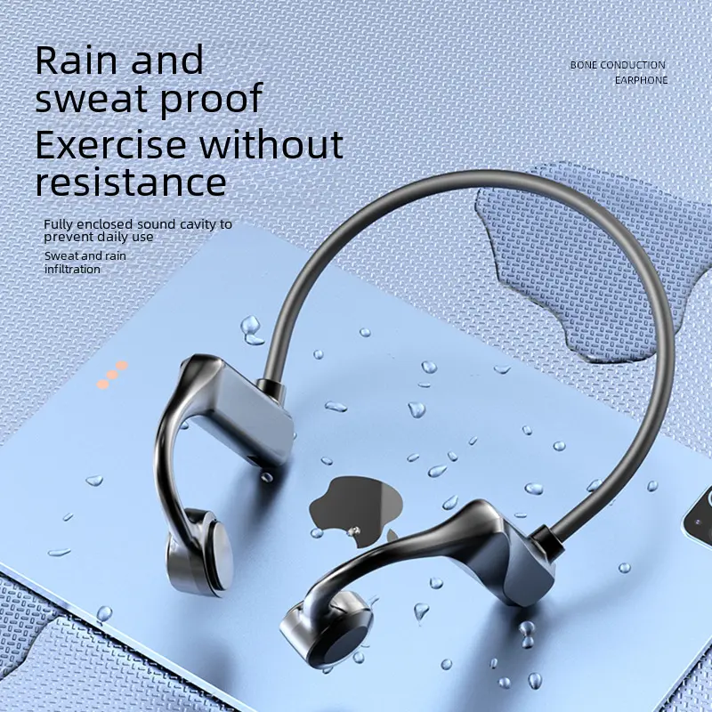Popular Non in-Ear K69 Bluetooth Headset for Bone Conduction Ear Hanging Sport Wireless Headphone Shake Fast Live Stream Source  Audio Stereo noise  cancelling earpiece cover  bluetooth  earphone projectorWorkout ai transl Earbud Electronic