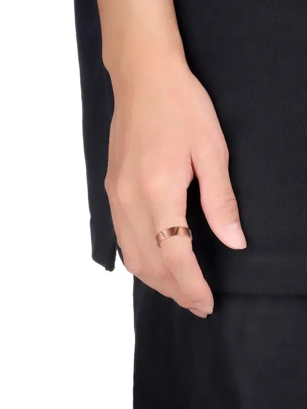 Men's Simple Plain Magnetic Cuff Ring,  Adjustable Copper Thumb Ring for Daily Wear, Trendy All-match & Exquisite Jewelry for Birthday Gift 4