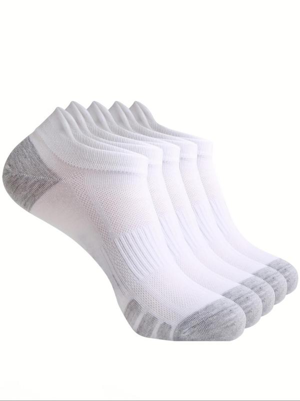 Men's Patchwork Print Ankle Socks, Casual Moisture Wicking Low Cut Socks for Daily Wear, Soft Comfy Breathable Socks for All Seasons 2