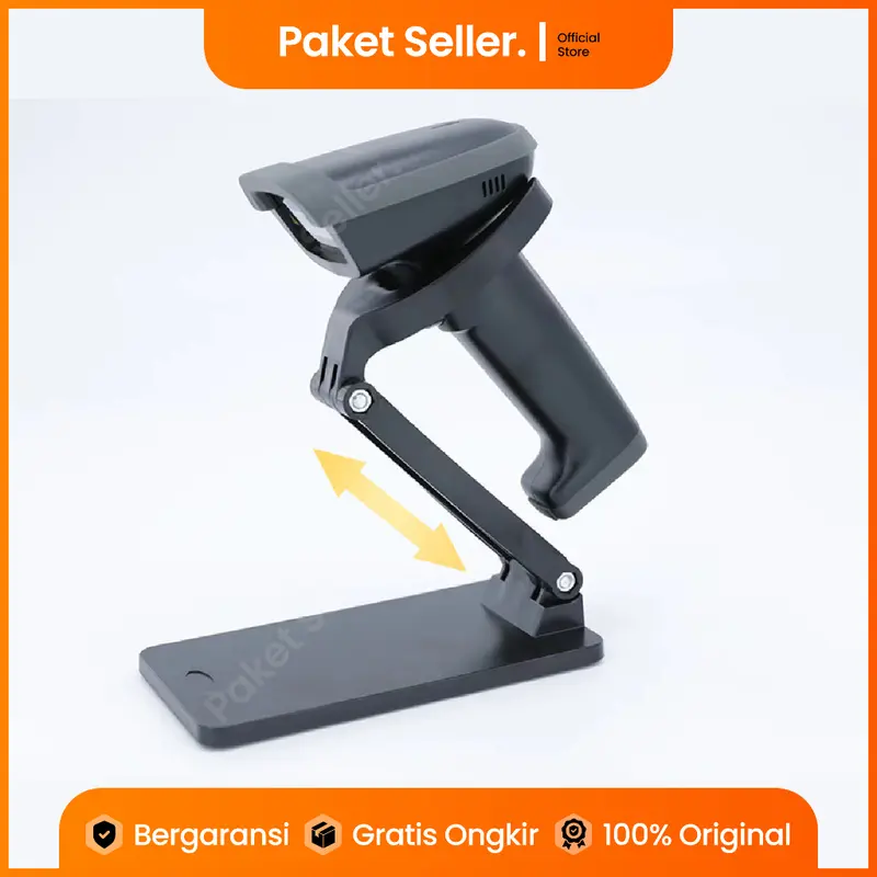 Stand Dudukan Barcode Scanner Adjustable - Holder Tempat Pemegang Scanner 1