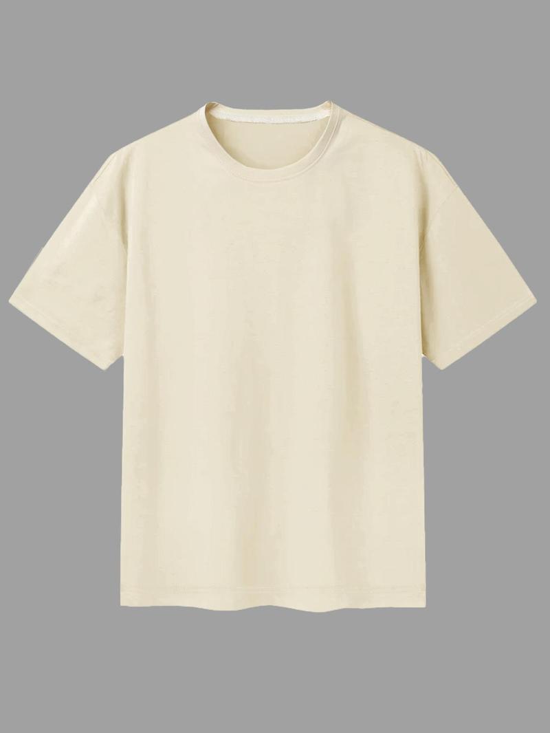 Product Introduction of Men's Graphic Print Round Neck Tee, Regular Fit Casual Comfy Breathable Short Sleeve Crew Neck T-shirt for Summer, Men's Top for Daily Wear 3