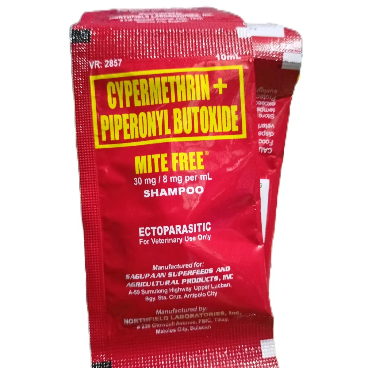MITE FREE SHAMPOO CYPERMETHRIN 10ML