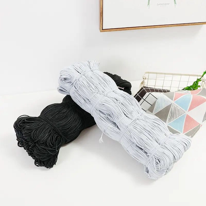(Giá:M)dây chun tròn,thu tròn co giãn 1MM-4MM,Buộc Sổ, Xâu Vòng, Làm Dây Buộc Tóc, May Mặc, Giày, Buộc Đồ Dùng 2