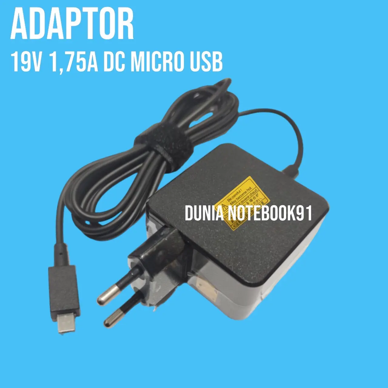 CHARGER LAPTOP AS (MICRO USB PIN) X205 E202 X206 E200 ORIGINAL (OUTPUT= 19V  _ 1.75A) Computer